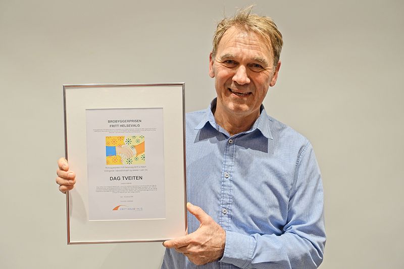 Brobygger-prisen 2019 til bioingeniør Dag Tveiten / 2020 / Helsemagasinet vitenskap og fornuft