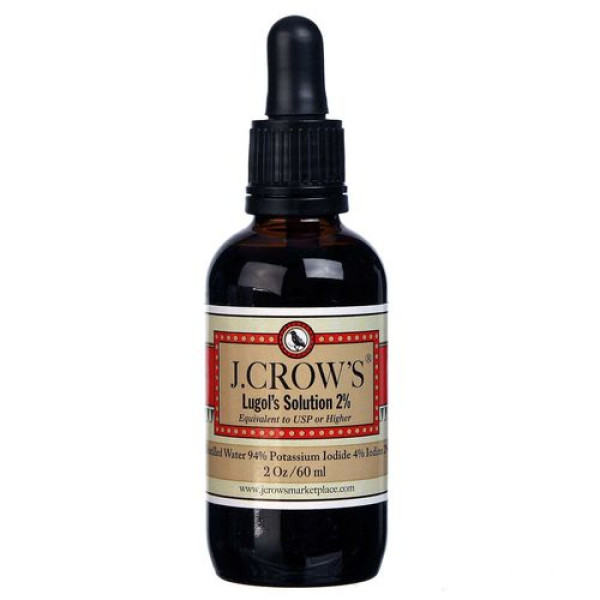 J. Crow's: Lugol's jodvann 2% (60 ml) / / Helsemagasinet vitenskap og fornuft