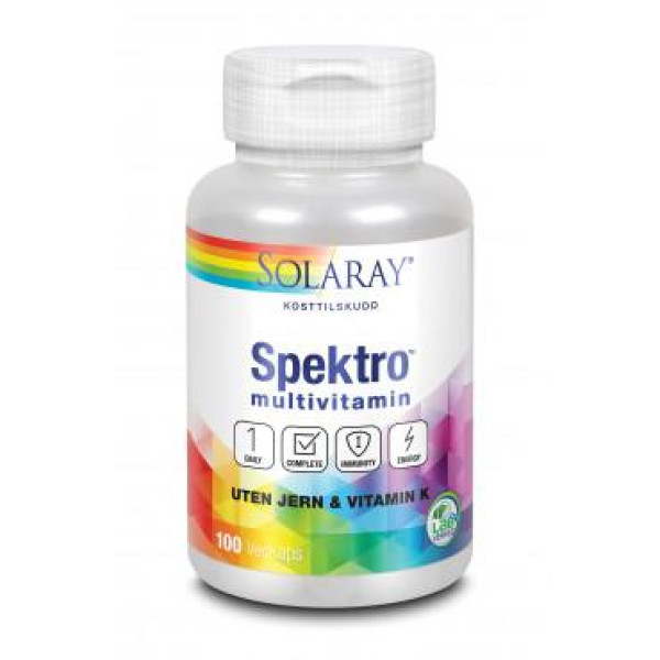 Spektro multivitaminer u/jern og vitamin K (250 kapsler) / / Helsemagasinet vitenskap og fornuft