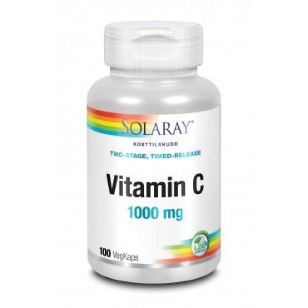 Solaray: Vitamin C 1000 mg (100 kapsler) / / Helsemagasinet vitenskap og fornuft