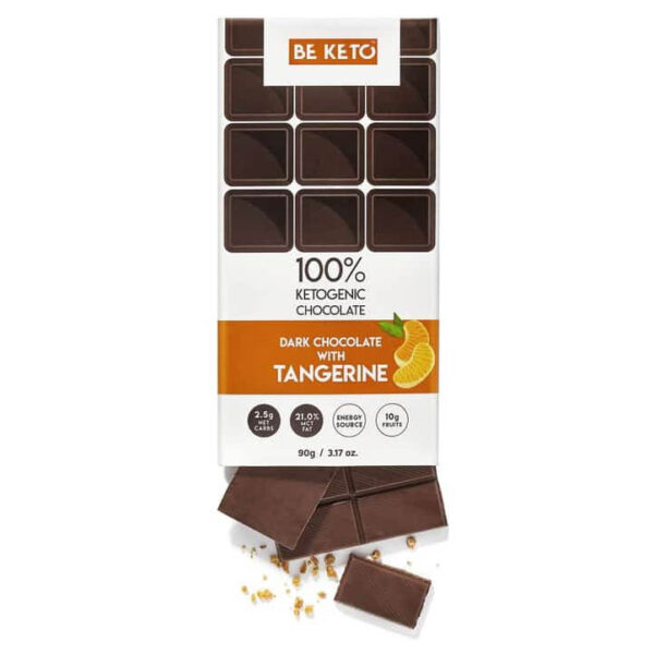 Be Keto: Mandarinsjokolade m/MCT (90 g) / / Helsemagasinet vitenskap og fornuft