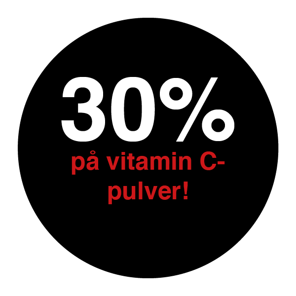30% på vitamin C-pulver