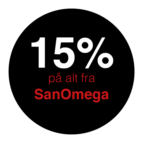 15% på alt fra SanOmega